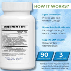 NuVi Global Stemforte Plus capsules laid out to show daily dosage.