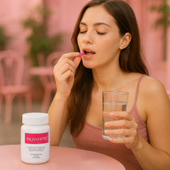 Nuwhite S-Acetyl Glutathione bottle open with capsules ready to take.