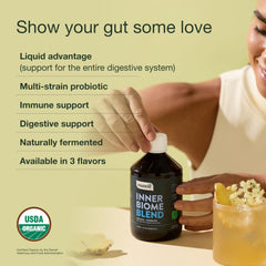 Nuzest Inner Biome Blend organic certification seal signals trusted sourcing