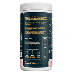Nuzest pea protein powder scoop for quick post-workout nourishment.