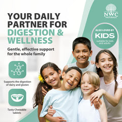 Chewable texture with berry flavor appealing to adults and kids.