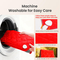 NYEONHRT pad offers six heat settings and auto shut-off for safety.