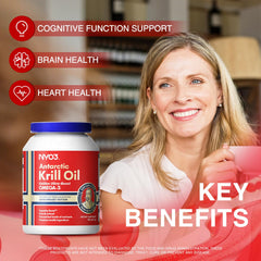 NYO3 Krill Oil phospholipids graphic emphasizes efficient nutrient delivery.