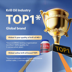 High-purity NYO3 Krill Oil softgels shown with clean, no fishy taste