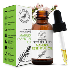 NZ Country Manuka Oil bottle with dropper for skin and nails