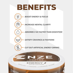 User applying NZE during work for focused energy.