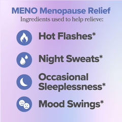 Close-up of O Positiv MENO capsules emphasizing easy daily dosing.