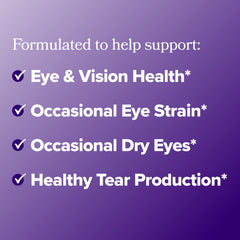 O Positiv MENO Eye Health capsules being poured for daily intake.