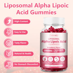 Oakevlp liposomal alpha lipoic acid gummies outdoors for convenient daily support.