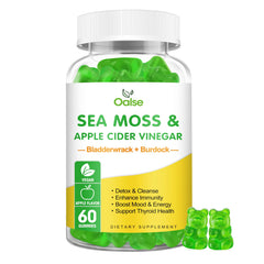 OALSE Sea Moss Gummies bottle front in vegan formula for daily support