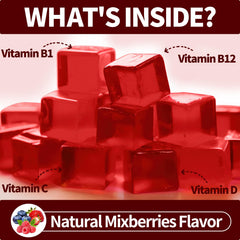 OALSE Thiamine B1 Gummies serving size note: two daily chews.