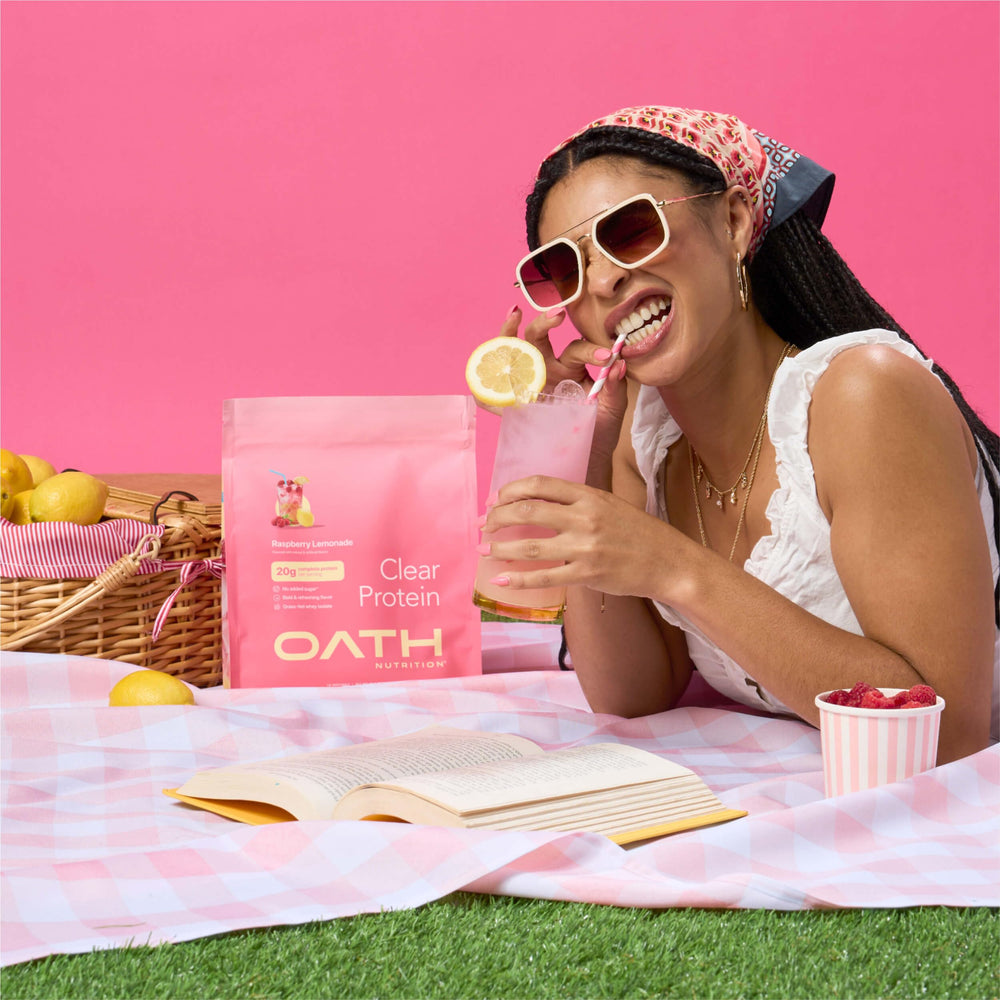 Oath Nutrition Clear Whey Raspberry Lemonade protein-pop idea for dessert