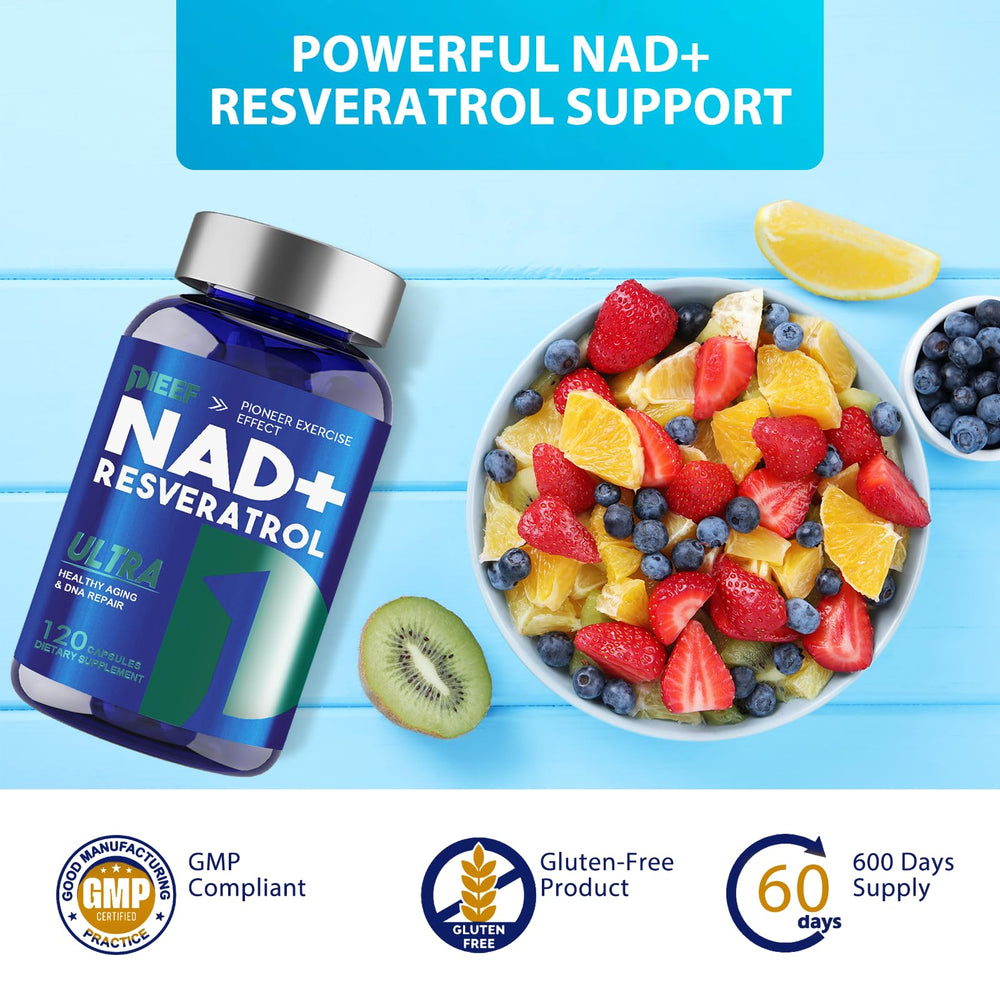 obnobm NAD energy concept graphic illustrating mitochondrial support