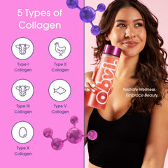 Glass with a mixed Obvi Collagenic Burn drink showing easy blending.
