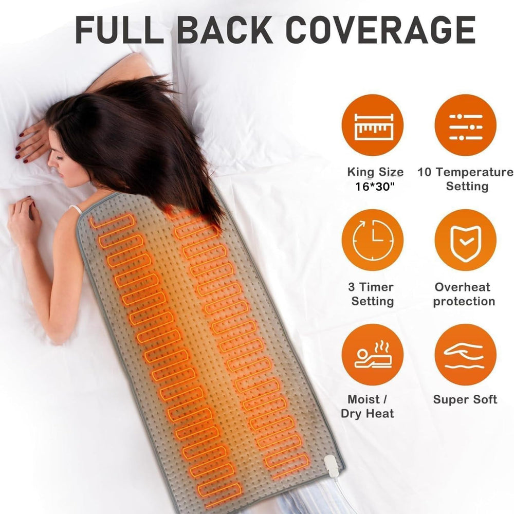 OCSOSO heating pad with 10 heat levels lets you tailor comfort
