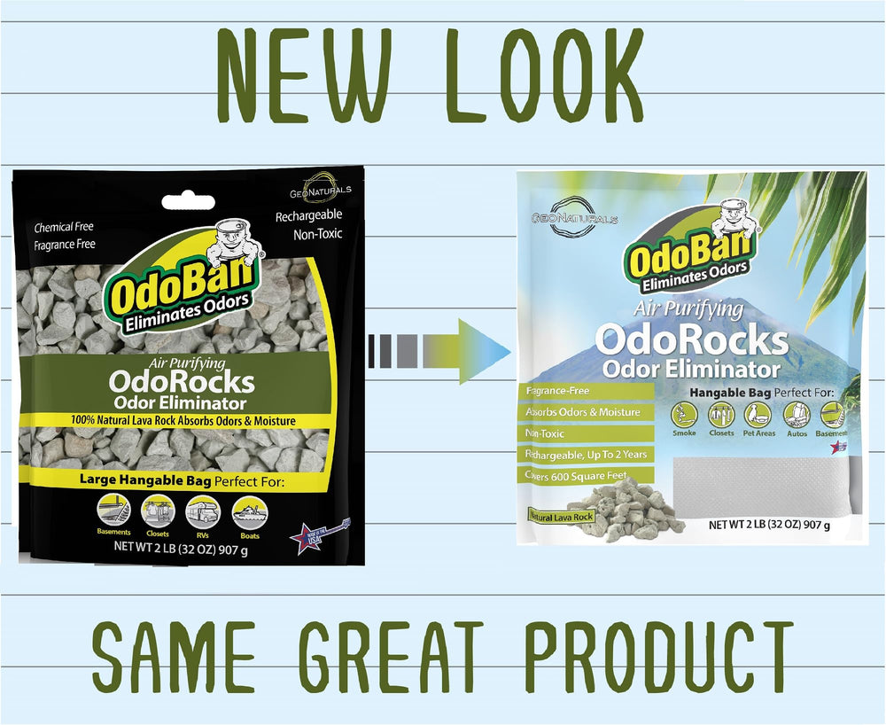 Proudly made in the USA, OdoRocks delivers natural odor control.