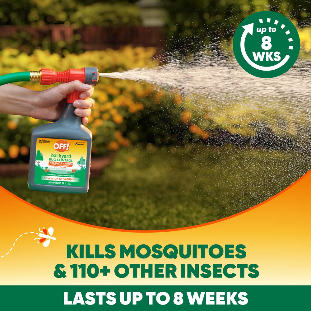 OFF! Four-pack packaging shown for outdoor-ready bug control solution.