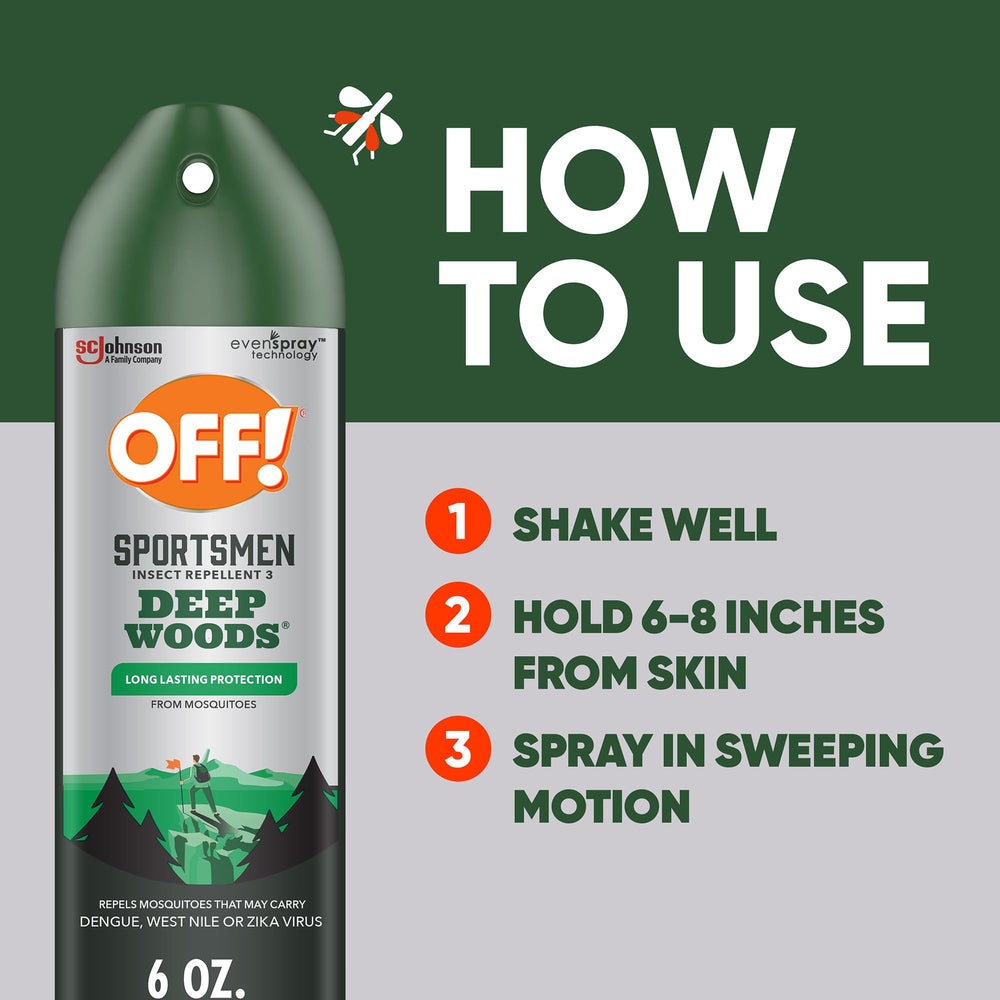 OFF! Deep Woods Sportsmen perfect for camping and hiking in wooded areas.
