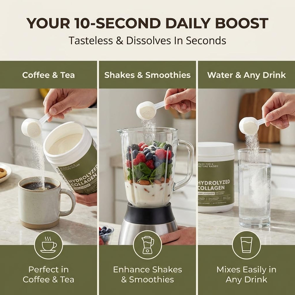 Offernova grass-fed collagen packaging emphasizes premium quality.