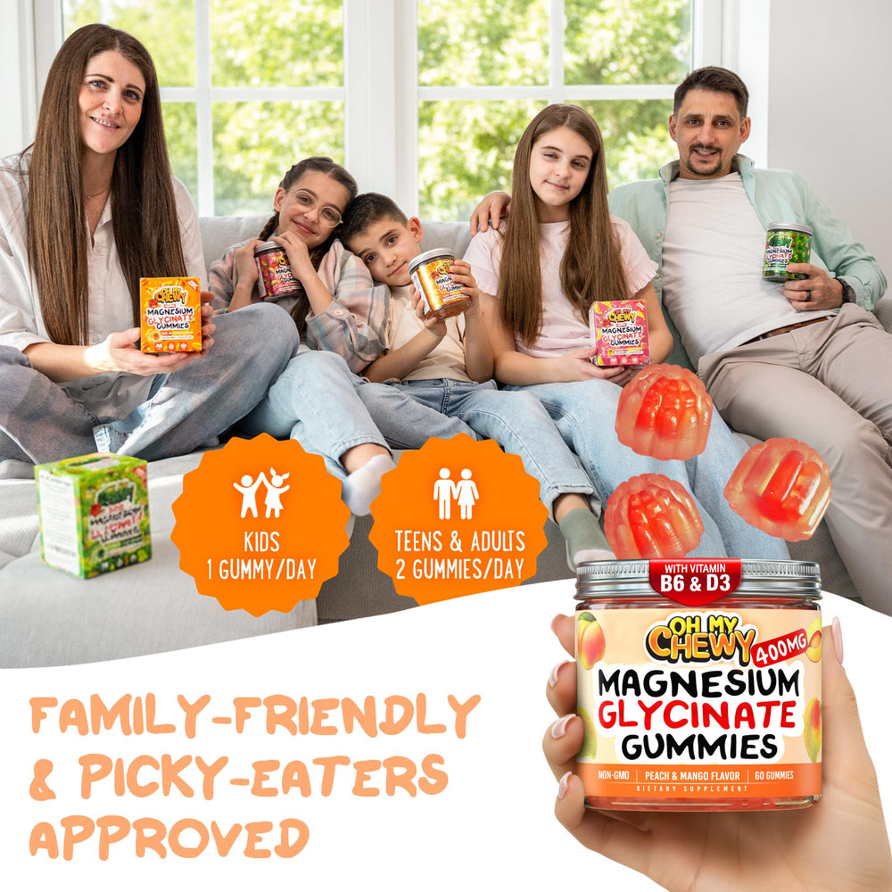 OH MY CHEWY gummies appeal to kids, teens, and adults for family friendly snacking.