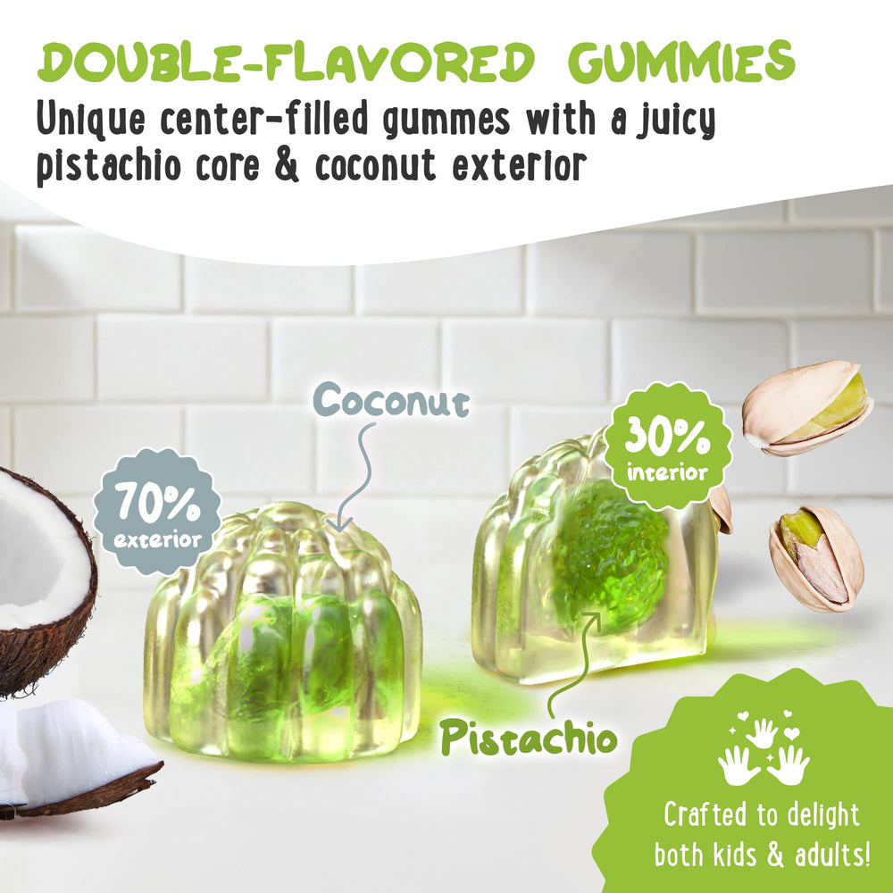 OH MY CHEWY gummies with dual fruity flavors appeal to picky eaters.