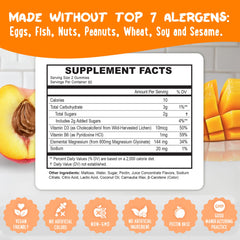OH MY CHEWY vegan gluten-free label underscores plant-based magnesium option.