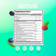 Oh My Glow! Super Greens post-workout shake with vibrant greens for recovery.