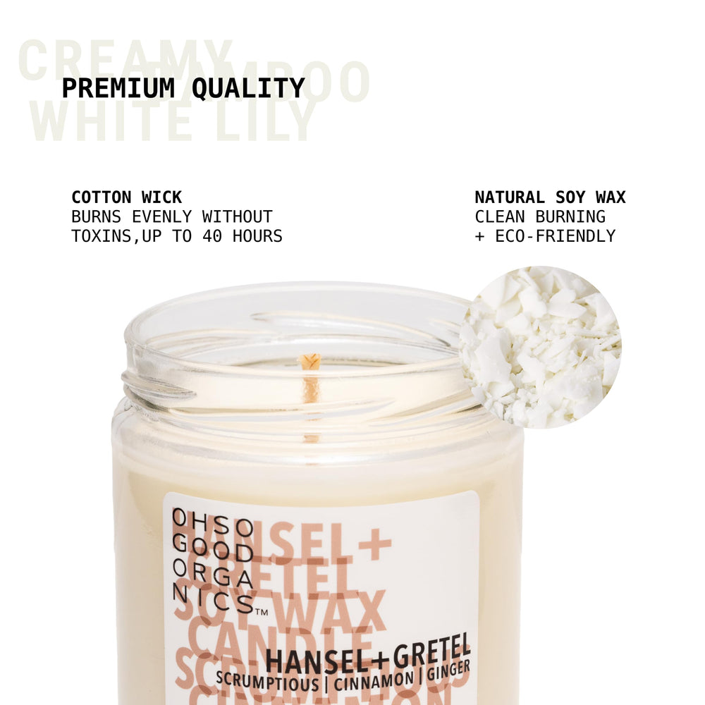 OH SO GOOD ORGANICS Hansel and Gretel house scent evokes nostalgic holiday baking