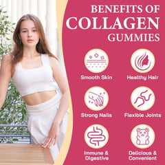 OHaboth Collagen Gummies texture closeup highlighting chewable form.