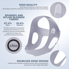 OHALEEP chin strap for sleep comfort and reduced vibration during airflow.