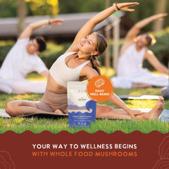 Ohana Cordyceps Extract powder dispense — convenient addition to shakes.