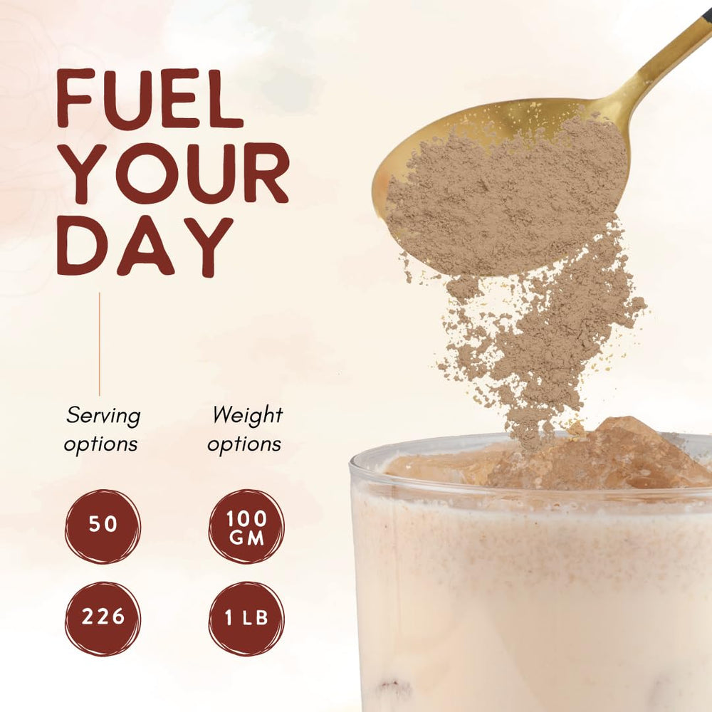 Ohana Cordyceps Extract scoop measure — precise dose for smoothies.