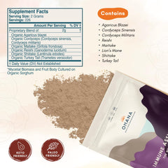 Ohana Immune Assist Blend smoothie image emphasizes versatile nutrition for busy days.