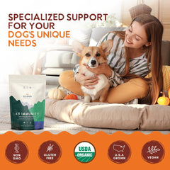 Ohana K9 Immunity gluten-free non-GMO formula supports dietary needs