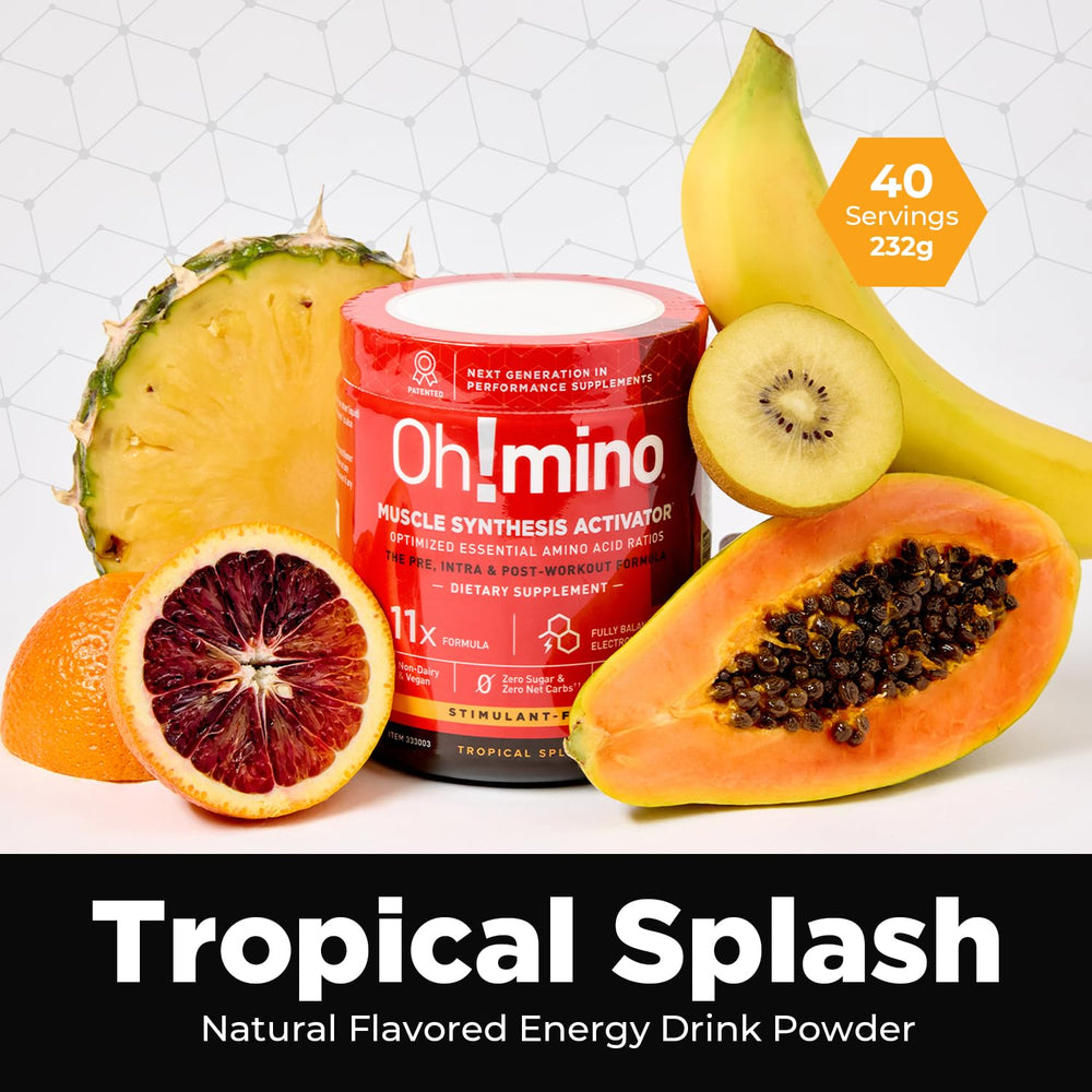 Oh!mino BCAAs + EAAs non-GMO label reflects transparent nutrition