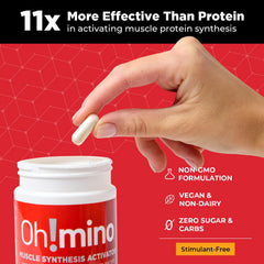 Oh!mino Essential Amino Acids support athletes during workouts
