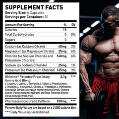 Oh!mino vegan, dairy-free, non-GMO amino capsules for plant-based diets.