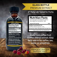OhmYes Javaberry label close-up highlighting a clean, sugar-free formula.