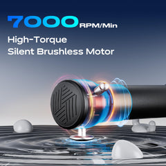 OIey OLEY carbon-fiber case protects the massager during storage and travel.