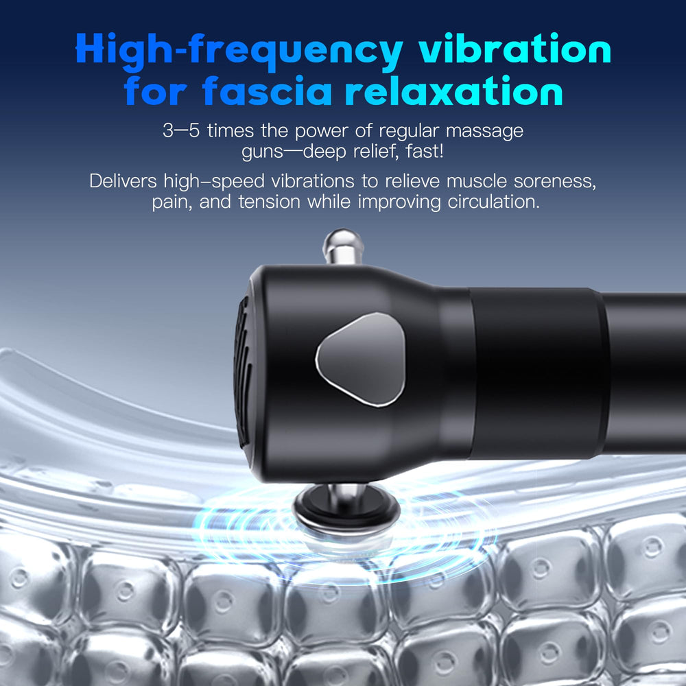 OIey OLEY massage gun with three speeds and LED indicators for customizable comfort.