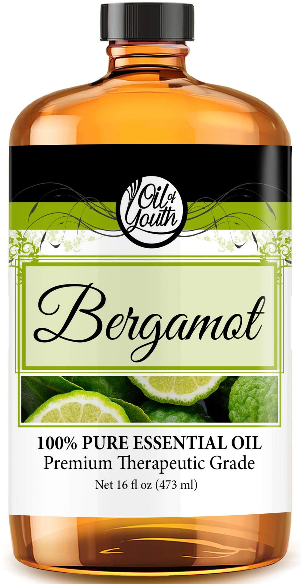 Oil of Youth bergamot essential oil bottle for premium aromatherapy use.