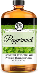 Oil of Youth Peppermint Oil bottle pour for refreshing aromatherapy sessions