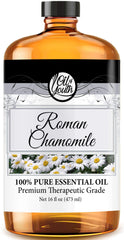 Oil of Youth Roman Chamomile oil bottle pour for aromatherapy and skin care.