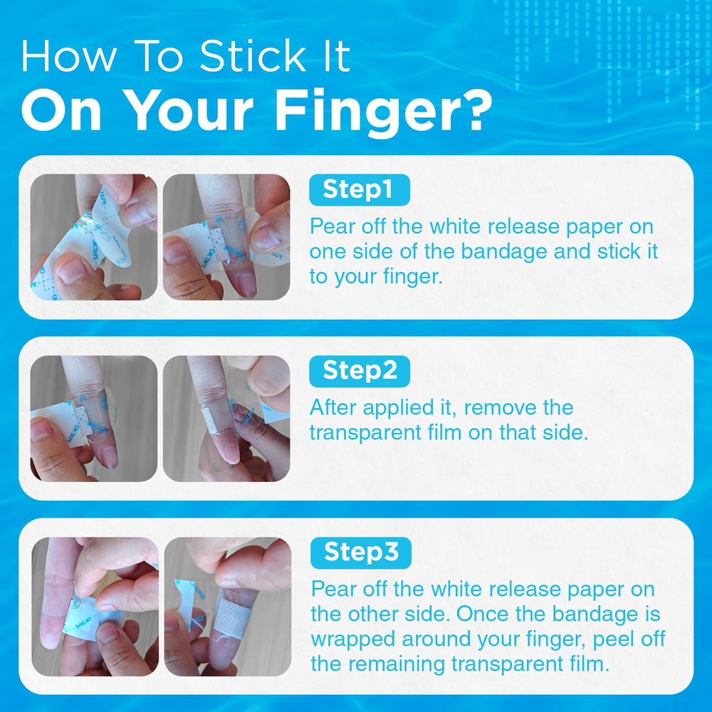 OK TAPE bandages stay securely in place during active work or play.