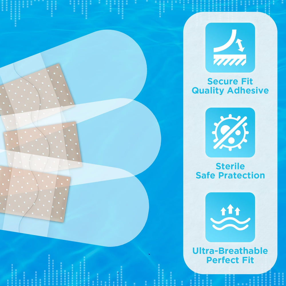 OK TAPE multi-purpose first-aid bandages suitable for home kits, classrooms, clinics, and workplaces.