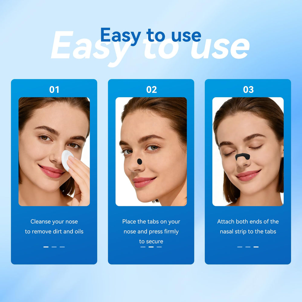 Okica nasal strips include adhesive pads and simple setup for quick use.