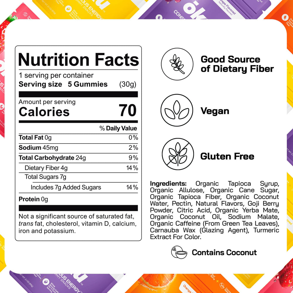 OKU variety pack offers different flavors and daily energy options.