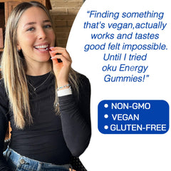 OKU vegan gelatin-free formula suits vegan lifestyles.