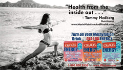 Ola Loa Energy packaging highlights gluten-free and dairy-free formula.