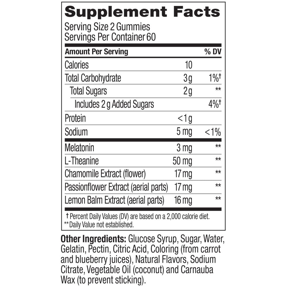 Gluten-free OLLY Sleep Gummies packaging highlighted